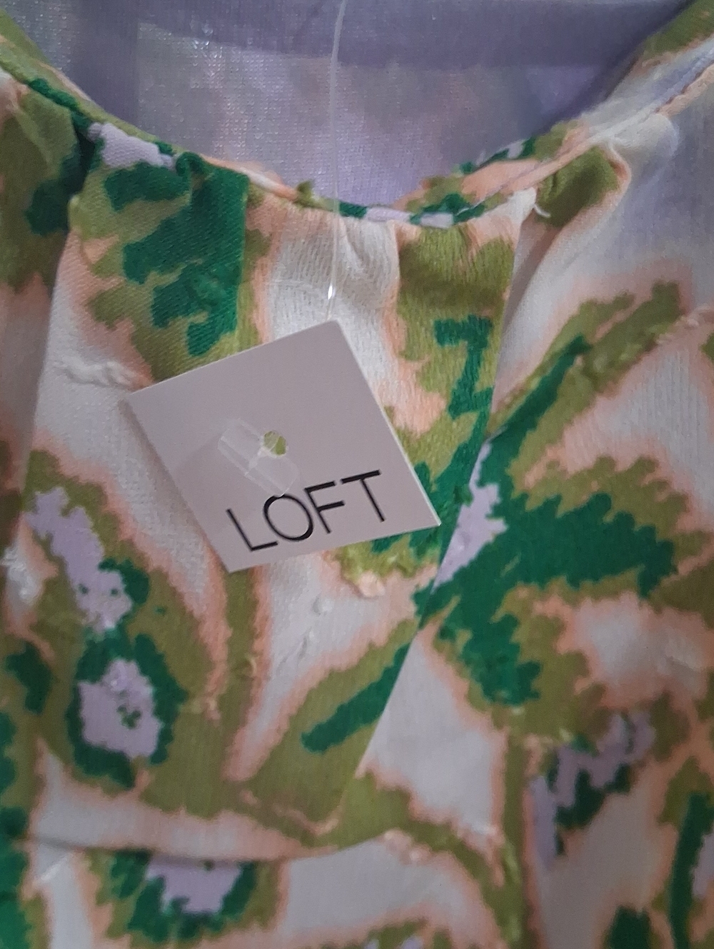 NWT Loft Floral Clip Pleated Mini Pocket Dress Size 8 - Picture 6 of 6